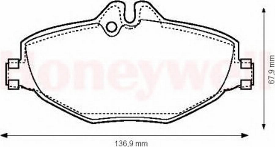 BENDIX 573091B - Kit de plaquettes de frein, frein à disque cwaw.fr