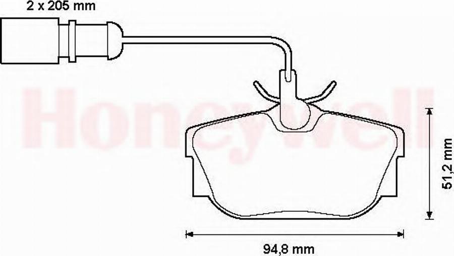 BENDIX 573049B - Kit de plaquettes de frein, frein à disque cwaw.fr