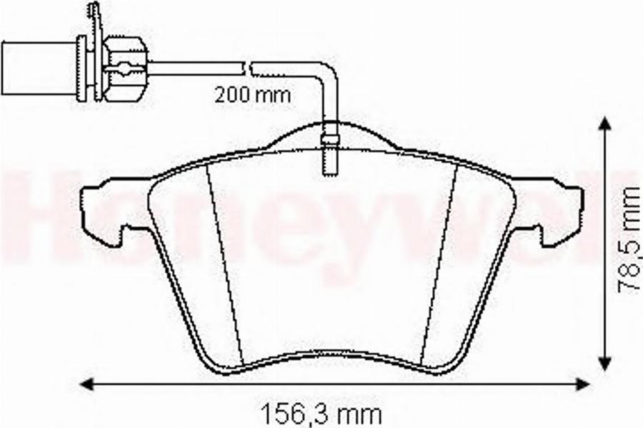 BENDIX 573045 B - Kit de plaquettes de frein, frein à disque cwaw.fr