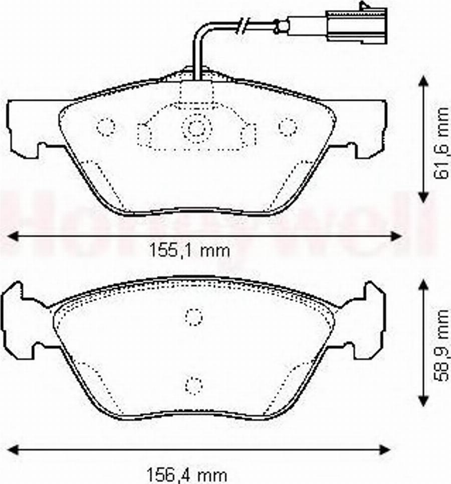 BENDIX 573042B - Kit de plaquettes de frein, frein à disque cwaw.fr