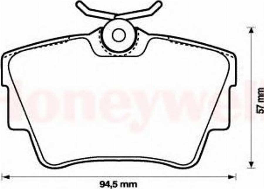 BENDIX 573059B - Kit de plaquettes de frein, frein à disque cwaw.fr