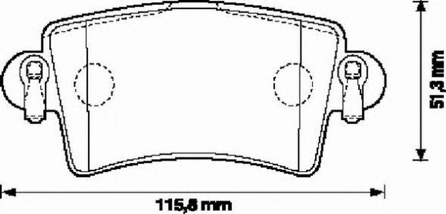 BENDIX 573055 B - Kit de plaquettes de frein, frein à disque cwaw.fr