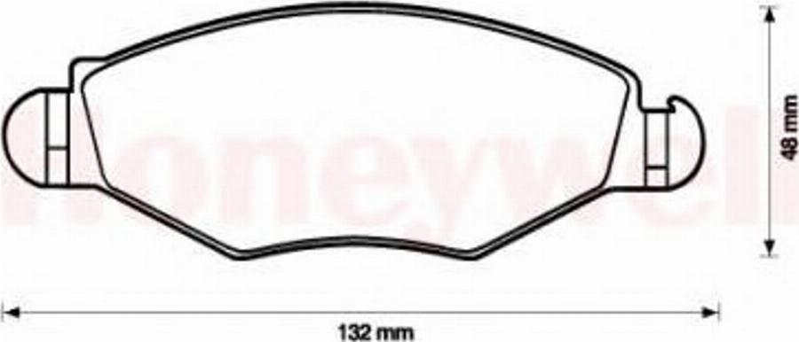 BENDIX 573051B - Kit de plaquettes de frein, frein à disque cwaw.fr