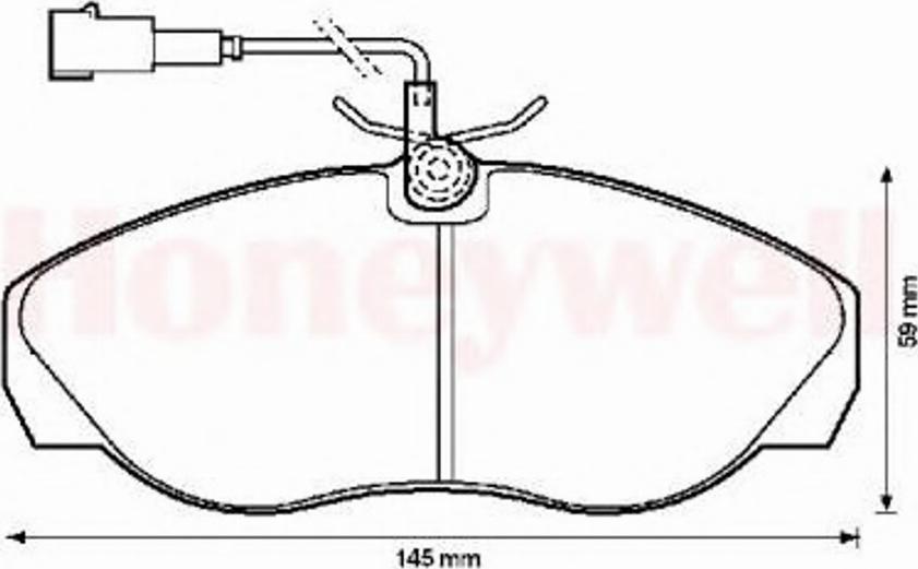 BENDIX 573060B - Kit de plaquettes de frein, frein à disque cwaw.fr