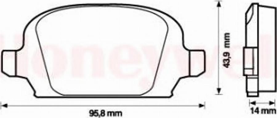 BENDIX 573009 B - Kit de plaquettes de frein, frein à disque cwaw.fr