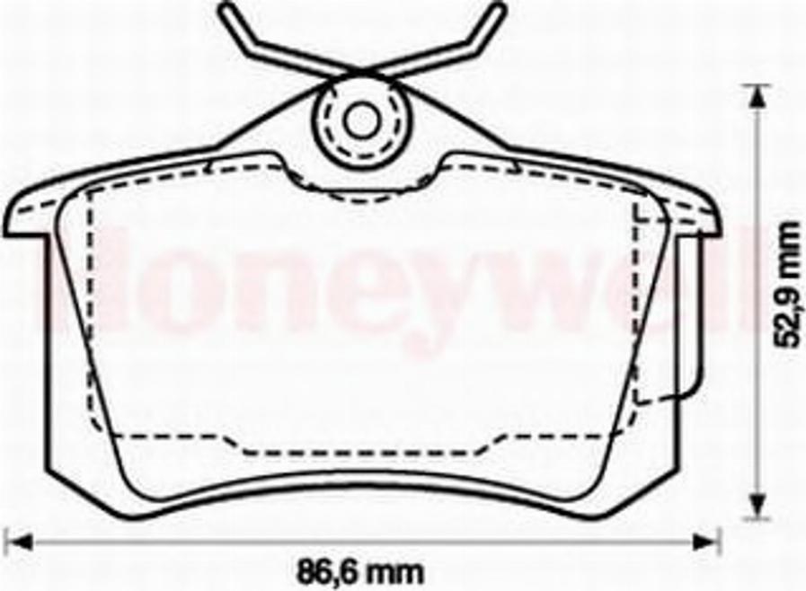 BENDIX 573005B - Kit de plaquettes de frein, frein à disque cwaw.fr