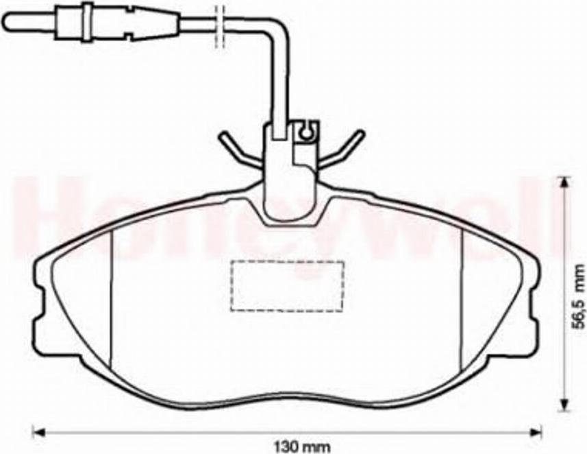 BENDIX 573000 B - Kit de plaquettes de frein, frein à disque cwaw.fr