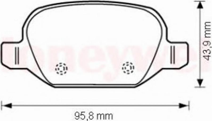 BENDIX 573014B - Kit de plaquettes de frein, frein à disque cwaw.fr