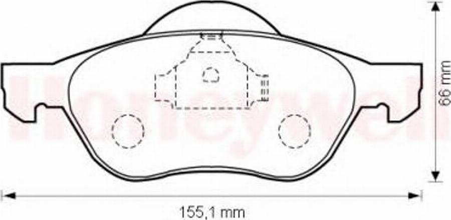 BENDIX 573016B - Kit de plaquettes de frein, frein à disque cwaw.fr