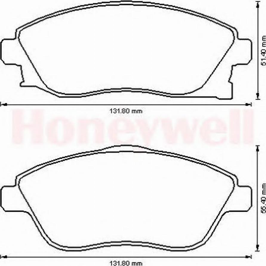 BENDIX 573011 B - Kit de plaquettes de frein, frein à disque cwaw.fr