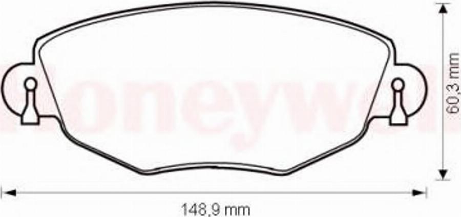 BENDIX 573013B - Kit de plaquettes de frein, frein à disque cwaw.fr