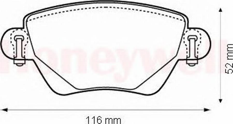 BENDIX 573012B - Kit de plaquettes de frein, frein à disque cwaw.fr