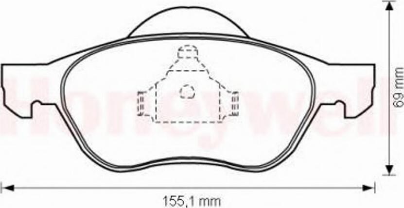 BENDIX 573017B - Kit de plaquettes de frein, frein à disque cwaw.fr