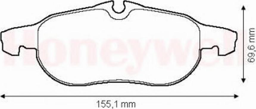 BENDIX 573089 B - Kit de plaquettes de frein, frein à disque cwaw.fr