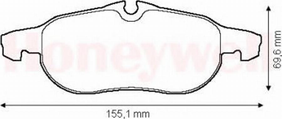 BENDIX 573089X - Kit de plaquettes de frein, frein à disque cwaw.fr