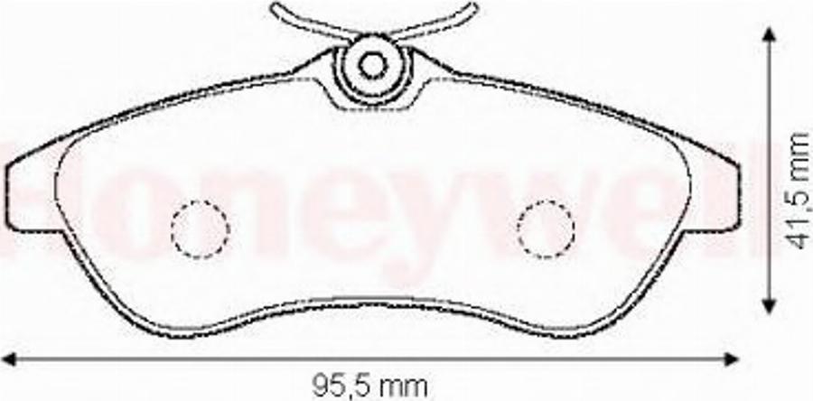 BENDIX 573084 B - Kit de plaquettes de frein, frein à disque cwaw.fr