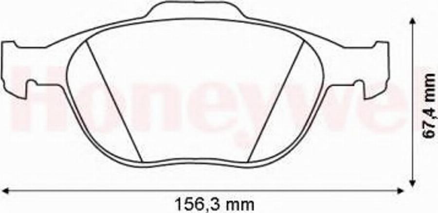 BENDIX 573085B - Kit de plaquettes de frein, frein à disque cwaw.fr