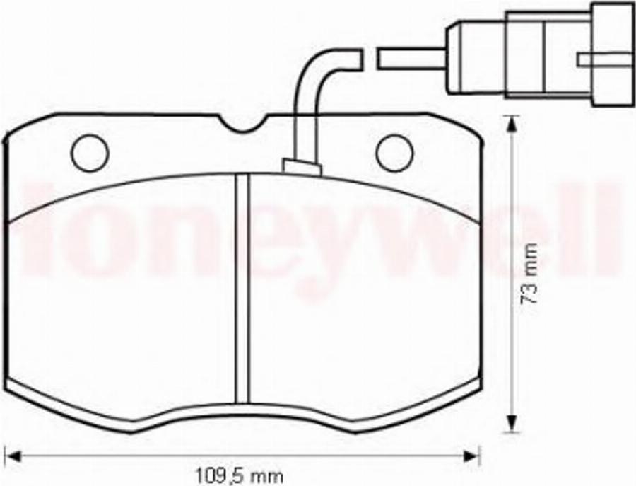 BENDIX 573081B - Kit de plaquettes de frein, frein à disque cwaw.fr