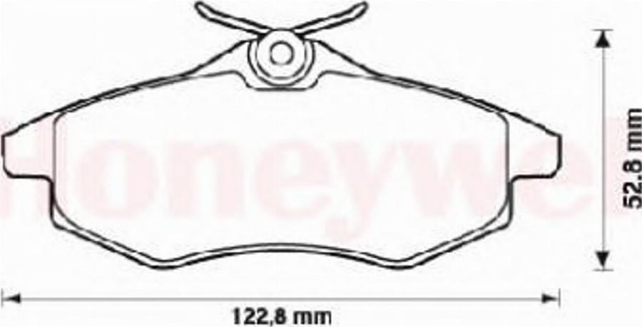 BENDIX 573083 B - Kit de plaquettes de frein, frein à disque cwaw.fr