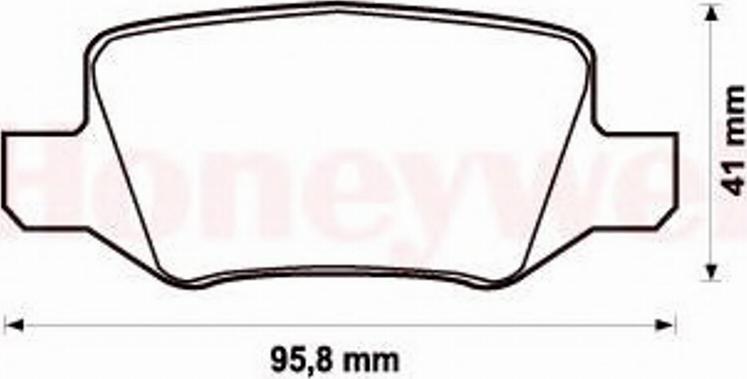 BENDIX 573082 B - Kit de plaquettes de frein, frein à disque cwaw.fr