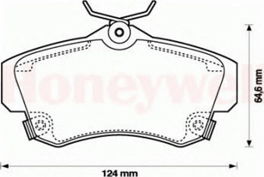 BENDIX 573033 B - Kit de plaquettes de frein, frein à disque cwaw.fr