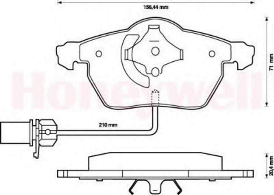 BENDIX 573037B - Kit de plaquettes de frein, frein à disque cwaw.fr