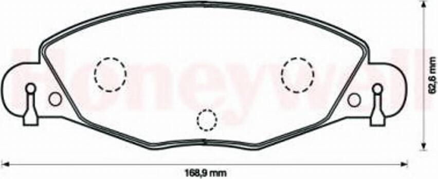 BENDIX 573029 B - Kit de plaquettes de frein, frein à disque cwaw.fr