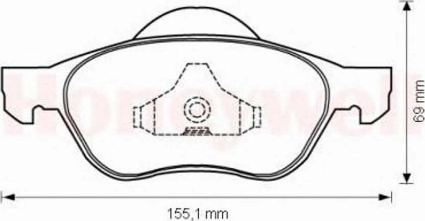 BENDIX 573025B - Kit de plaquettes de frein, frein à disque cwaw.fr