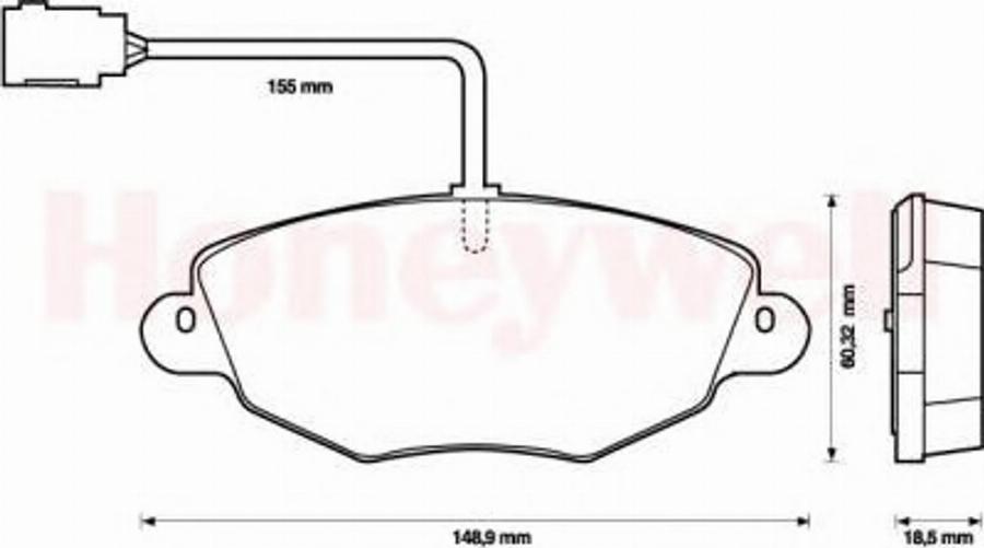 BENDIX 573020B - Kit de plaquettes de frein, frein à disque cwaw.fr