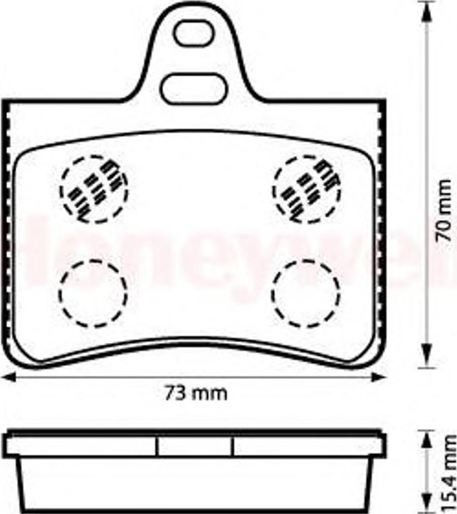 BENDIX 573028B - Kit de plaquettes de frein, frein à disque cwaw.fr