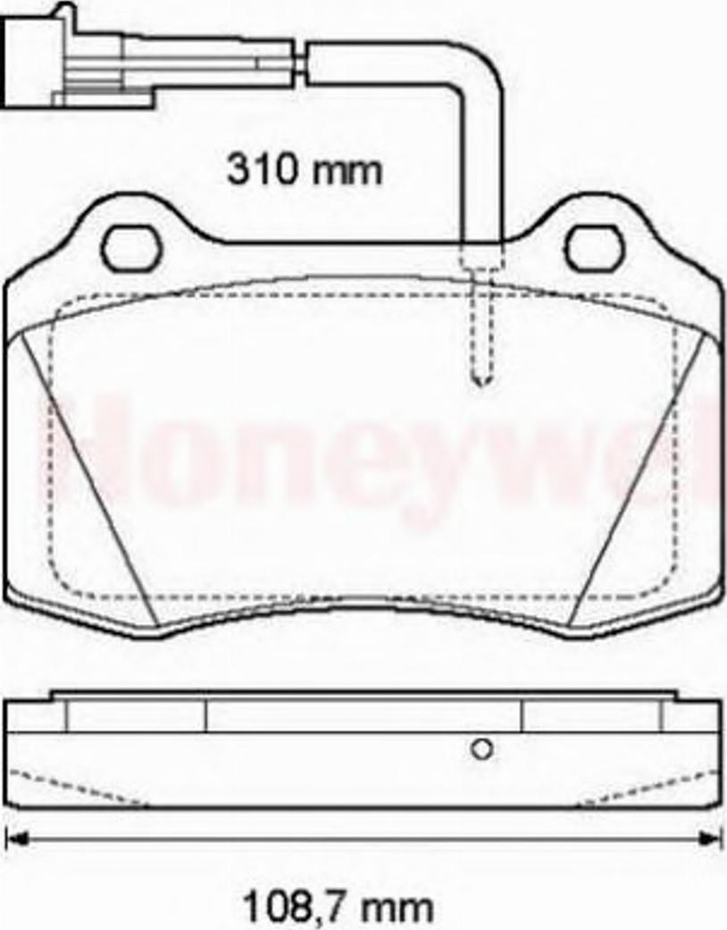 BENDIX 573079B - Kit de plaquettes de frein, frein à disque cwaw.fr