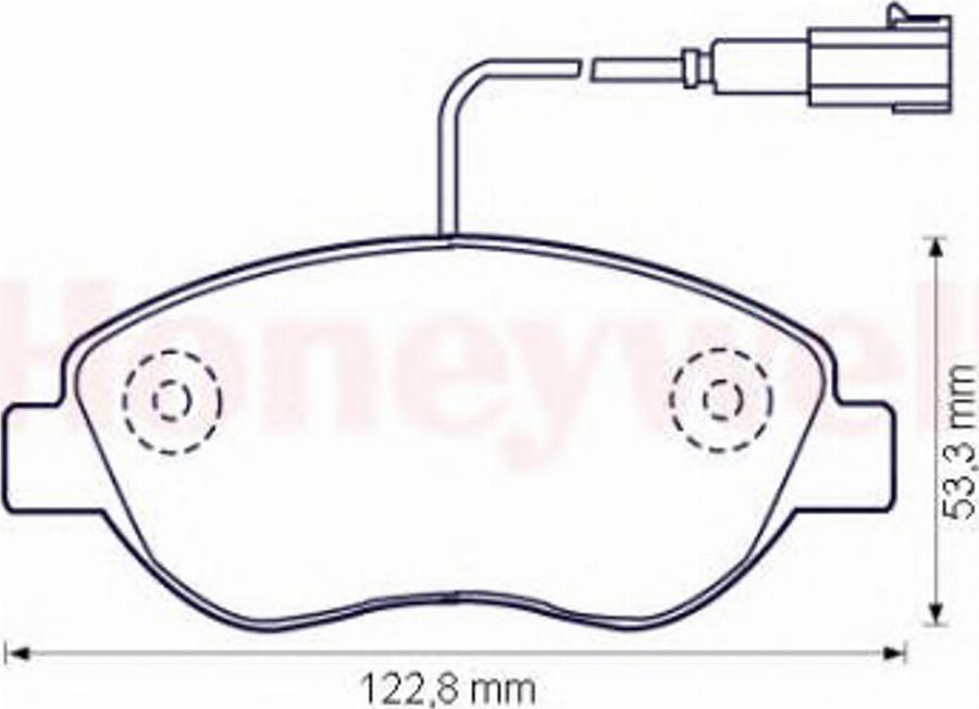 BENDIX 573074 B - Kit de plaquettes de frein, frein à disque cwaw.fr