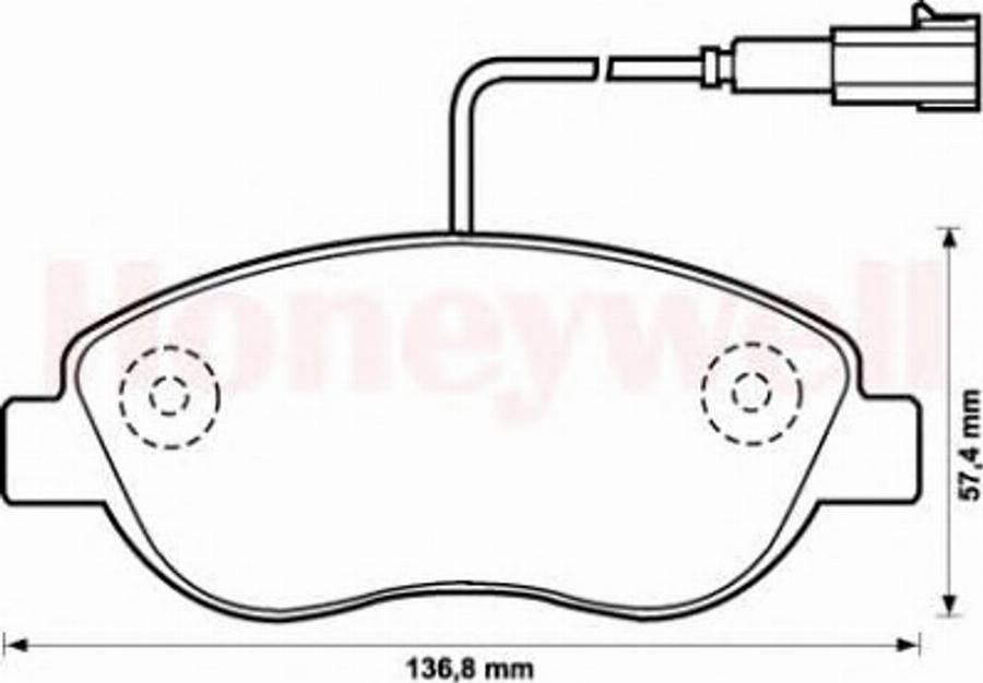 BENDIX 573075B - Kit de plaquettes de frein, frein à disque cwaw.fr