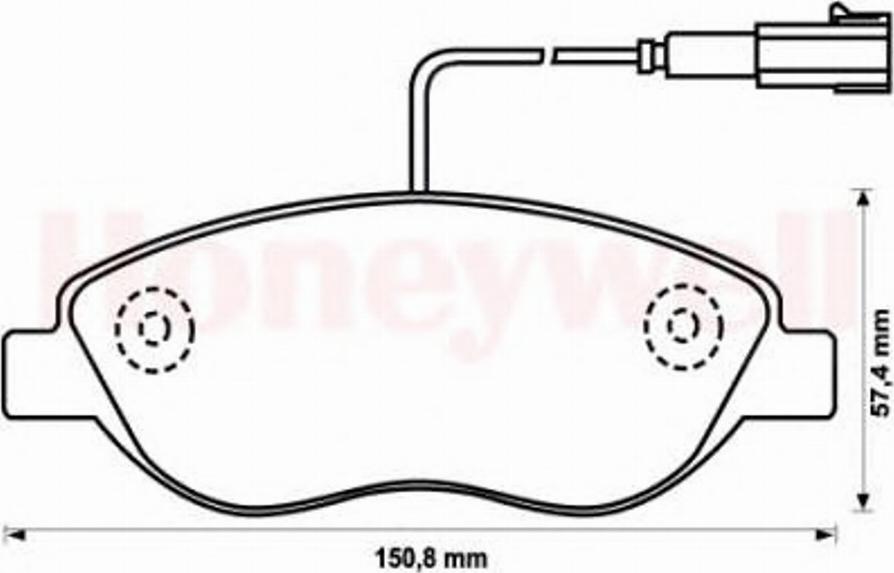 BENDIX 573076 B - Kit de plaquettes de frein, frein à disque cwaw.fr