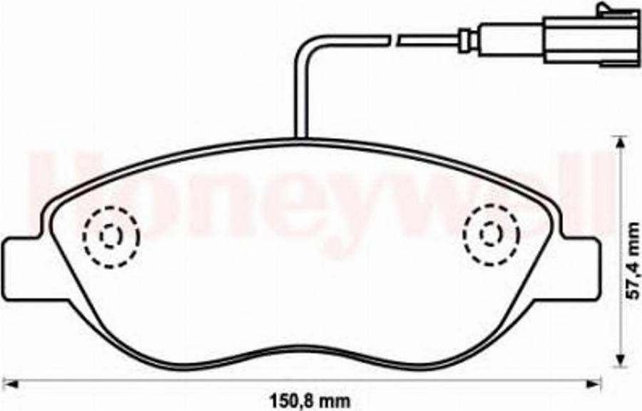 BENDIX 573076X - Kit de plaquettes de frein, frein à disque cwaw.fr