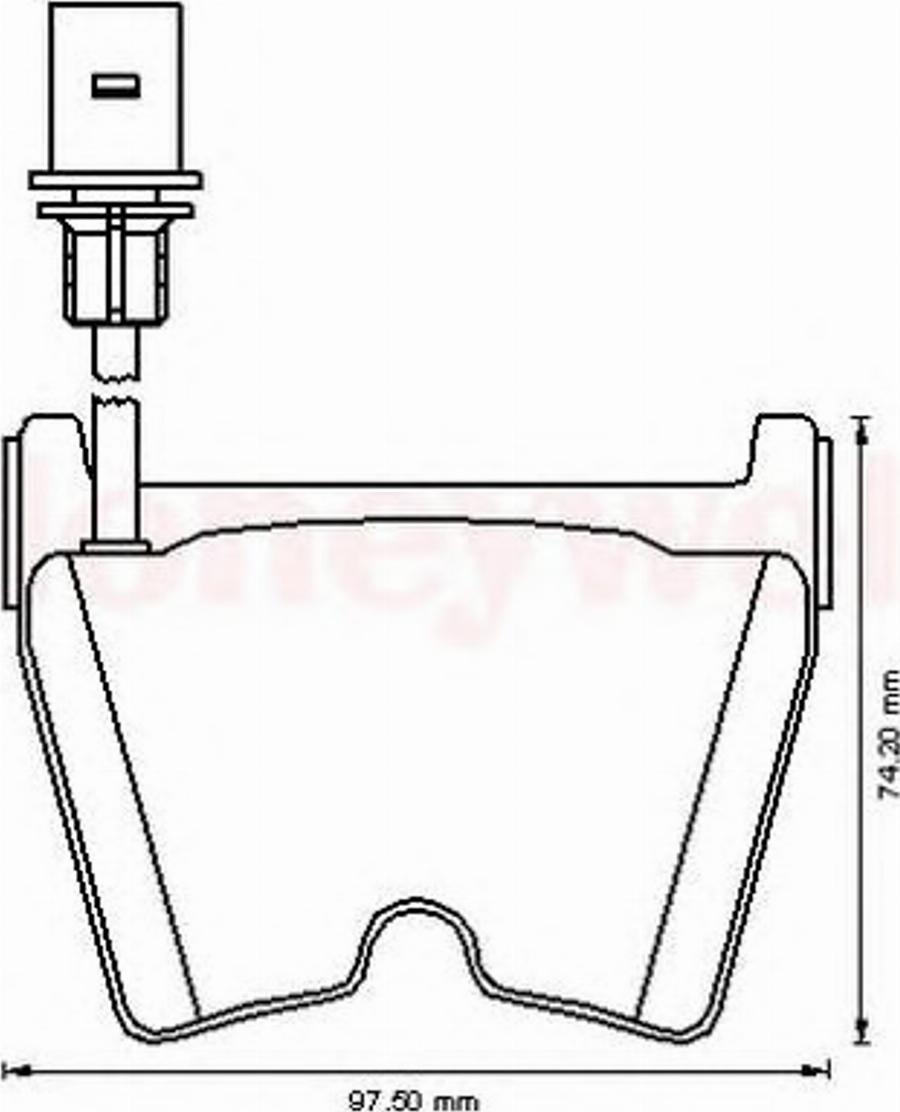 BENDIX 573195B - Kit de plaquettes de frein, frein à disque cwaw.fr