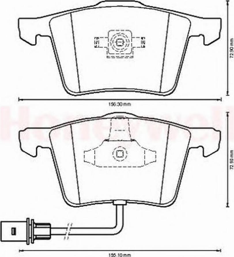 BENDIX 573196B - Kit de plaquettes de frein, frein à disque cwaw.fr