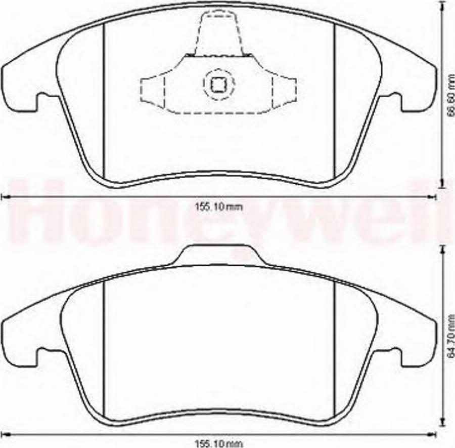 BENDIX 573193B - Kit de plaquettes de frein, frein à disque cwaw.fr