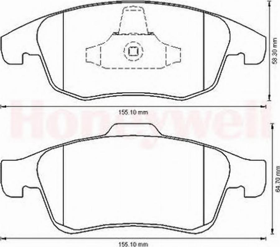 BENDIX 573192B - Kit de plaquettes de frein, frein à disque cwaw.fr