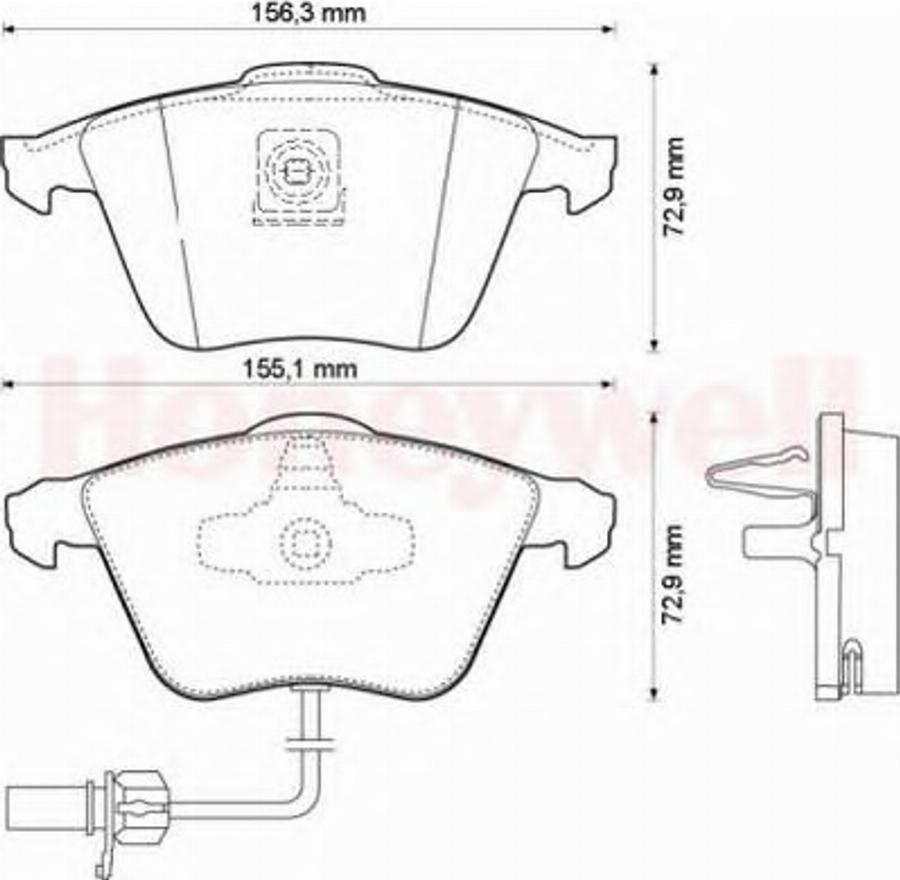 BENDIX 573145B - Kit de plaquettes de frein, frein à disque cwaw.fr