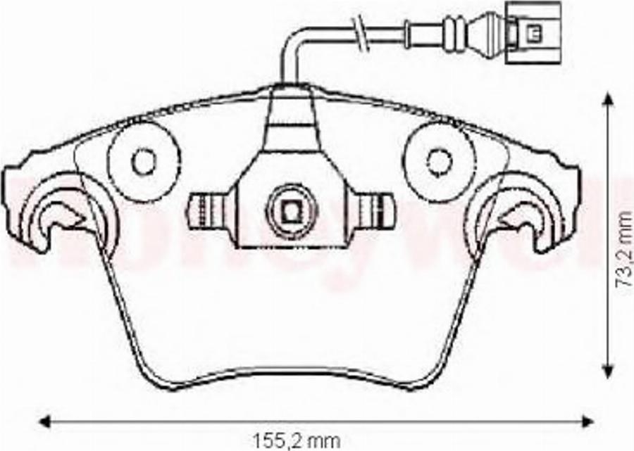 BENDIX 573159B - Kit de plaquettes de frein, frein à disque cwaw.fr