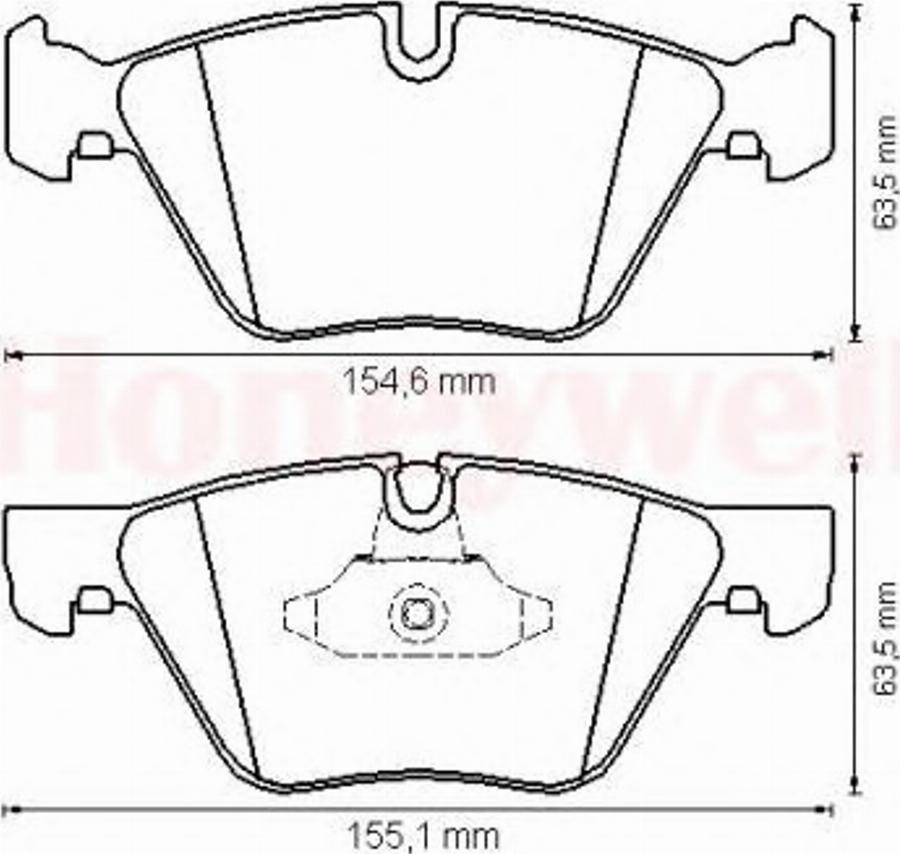 BENDIX 573151 B - Kit de plaquettes de frein, frein à disque cwaw.fr