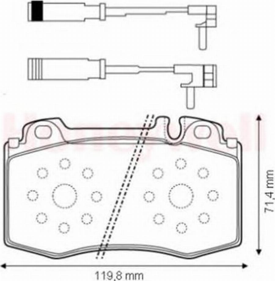 BENDIX 573152B - Kit de plaquettes de frein, frein à disque cwaw.fr