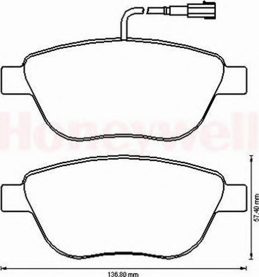 BENDIX 573165B - Kit de plaquettes de frein, frein à disque cwaw.fr