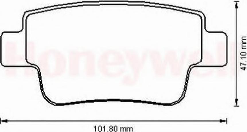 BENDIX 573166B - Kit de plaquettes de frein, frein à disque cwaw.fr