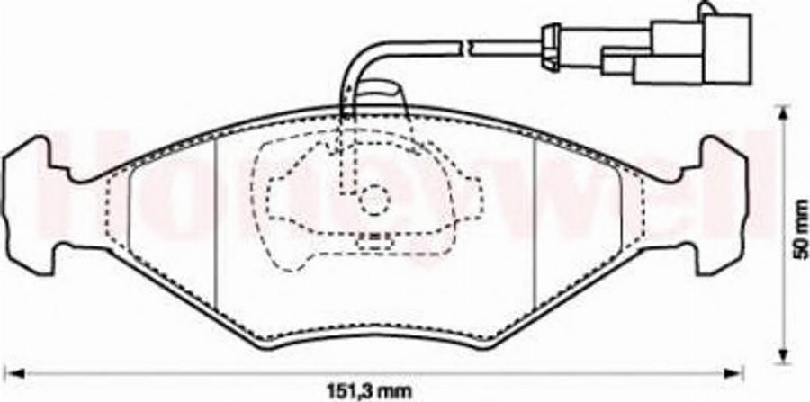 BENDIX 573109B - Kit de plaquettes de frein, frein à disque cwaw.fr