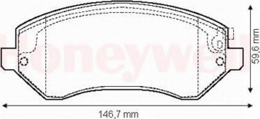 BENDIX 573118 B - Kit de plaquettes de frein, frein à disque cwaw.fr