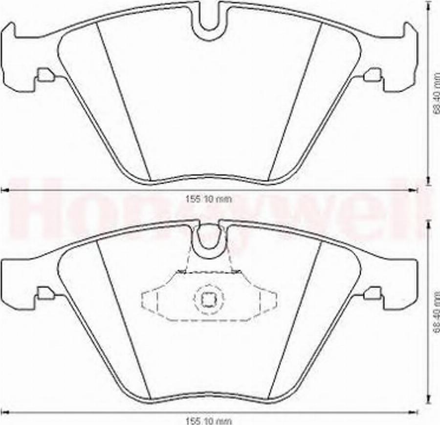 BENDIX 573181B - Kit de plaquettes de frein, frein à disque cwaw.fr