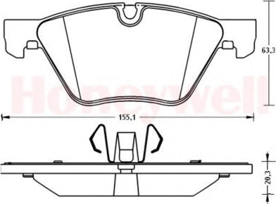 BENDIX 573187B - Kit de plaquettes de frein, frein à disque cwaw.fr