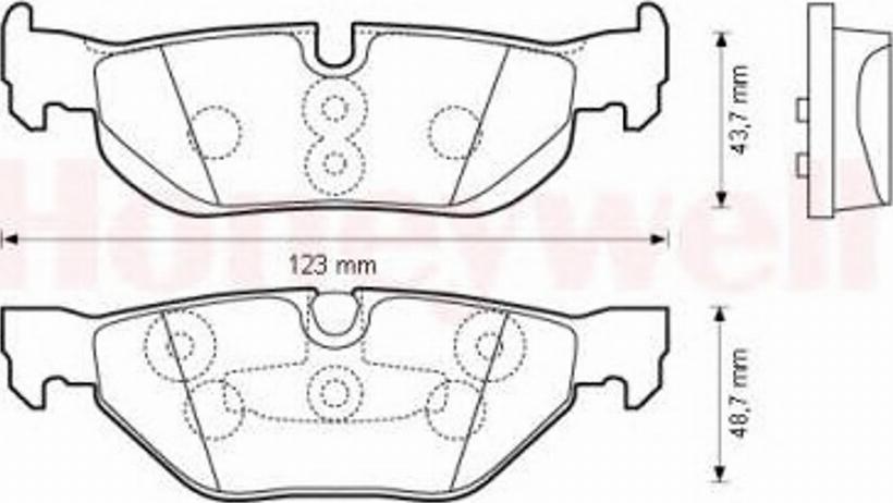 BENDIX 573139 B - Kit de plaquettes de frein, frein à disque cwaw.fr